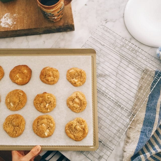 The Best Brown Butter White Chocolate Macadamia Cookies