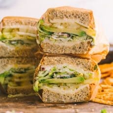 stacks of sandwiches